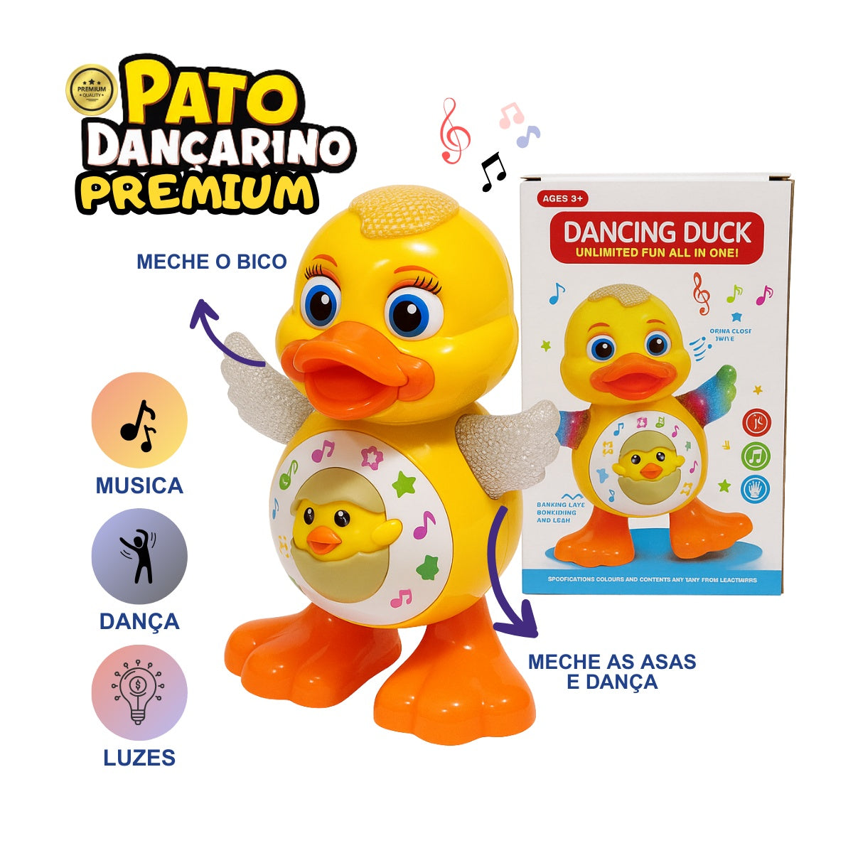 Patinho dançante Premium MiudimKids
