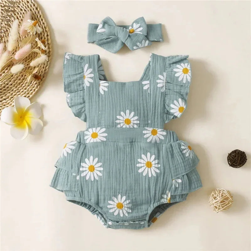 Macacão Romper Infantil Margarida