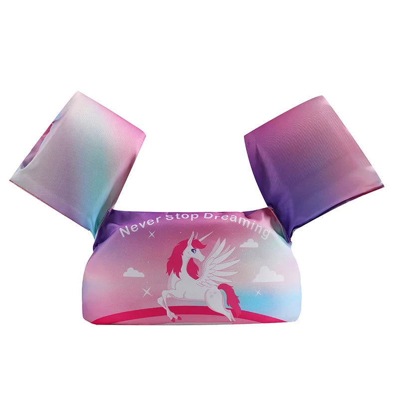 Colete de Flutuação Infantil com Braçadeiras de Espuma para Piscina e Praia