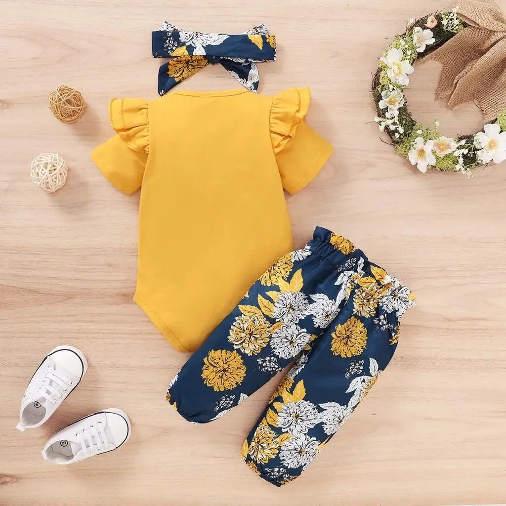 Conjunto Floral 3 Peças – Doce Início