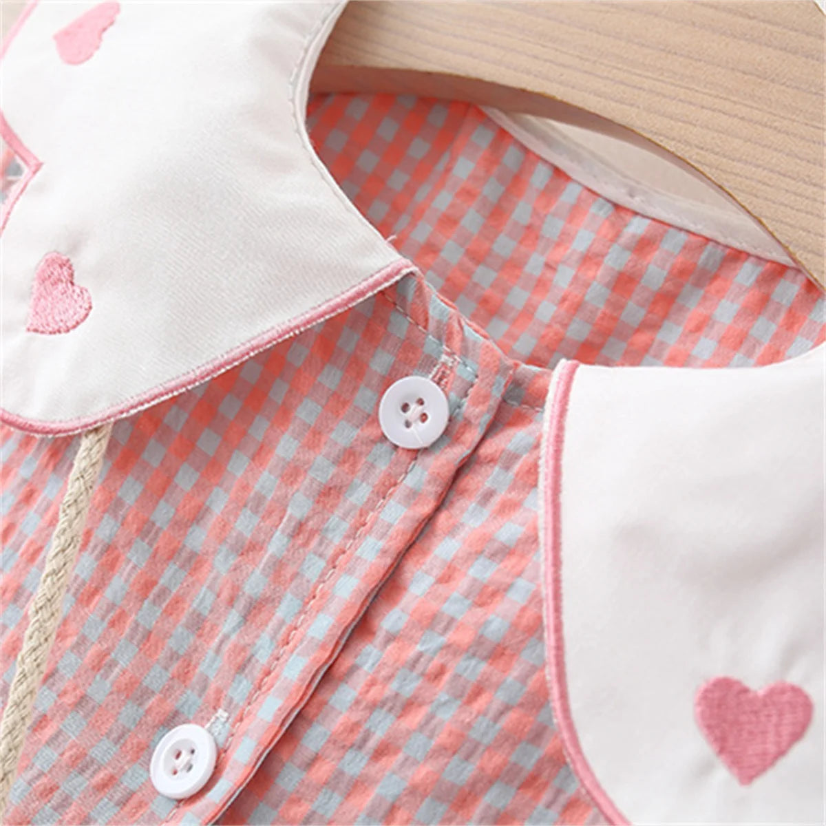 Vestido Infantil Xadrez com Mochilinha – Olivia