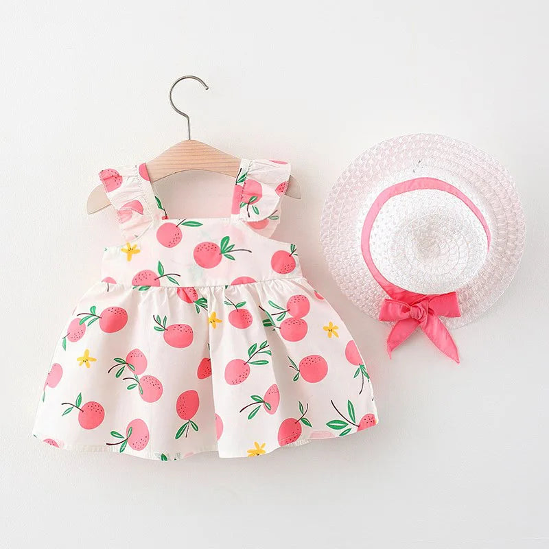Conjunto Frutinhas de Verão – 2 Peças com Chapéu