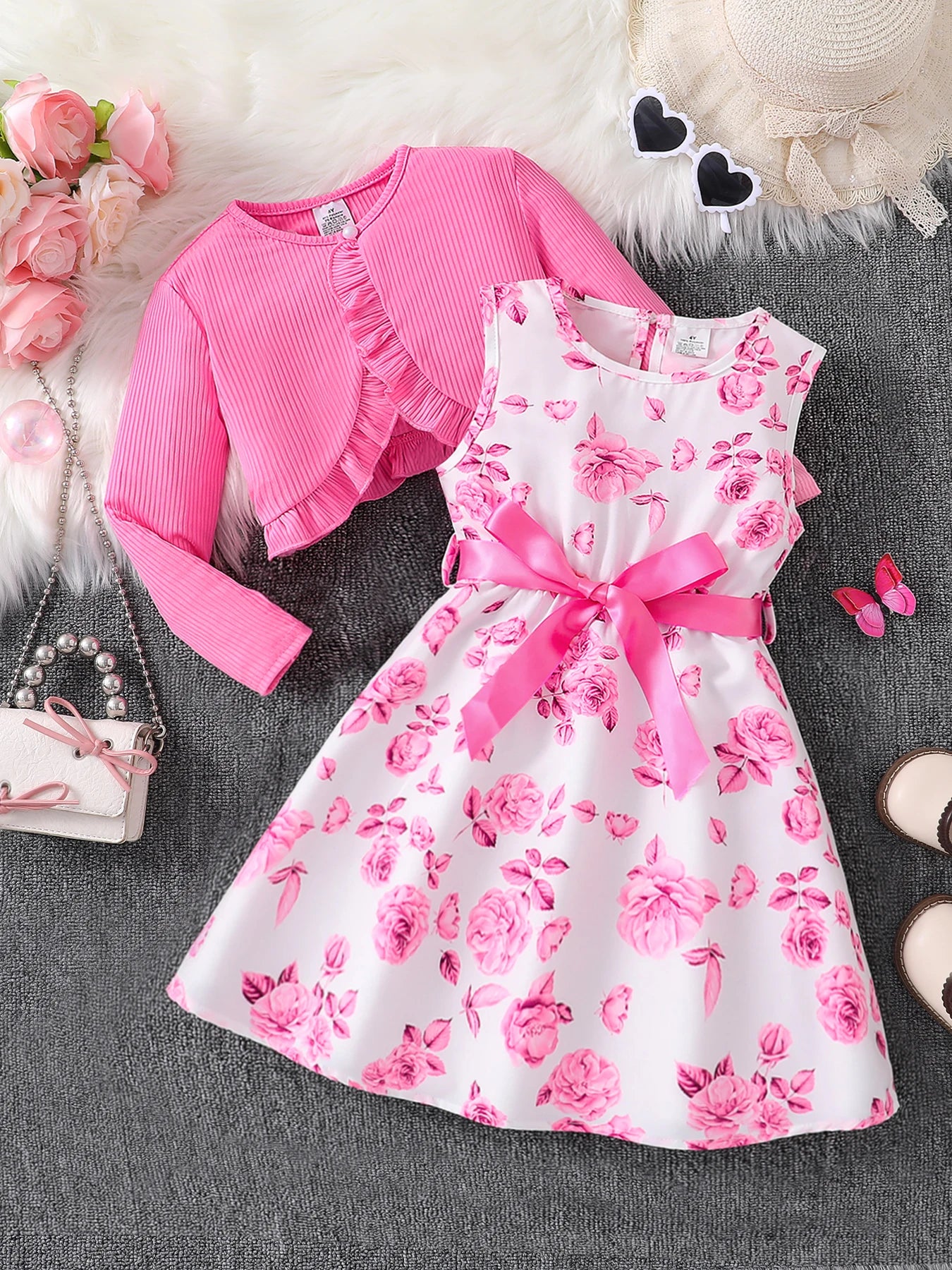 Conjunto Floral Outono – Rosé