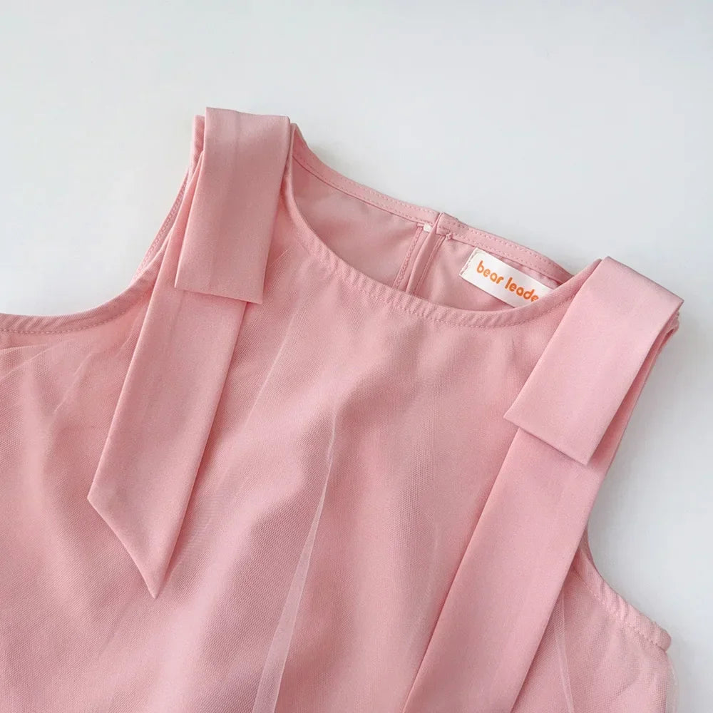 Vestido Princesa Rosa Sem Mangas