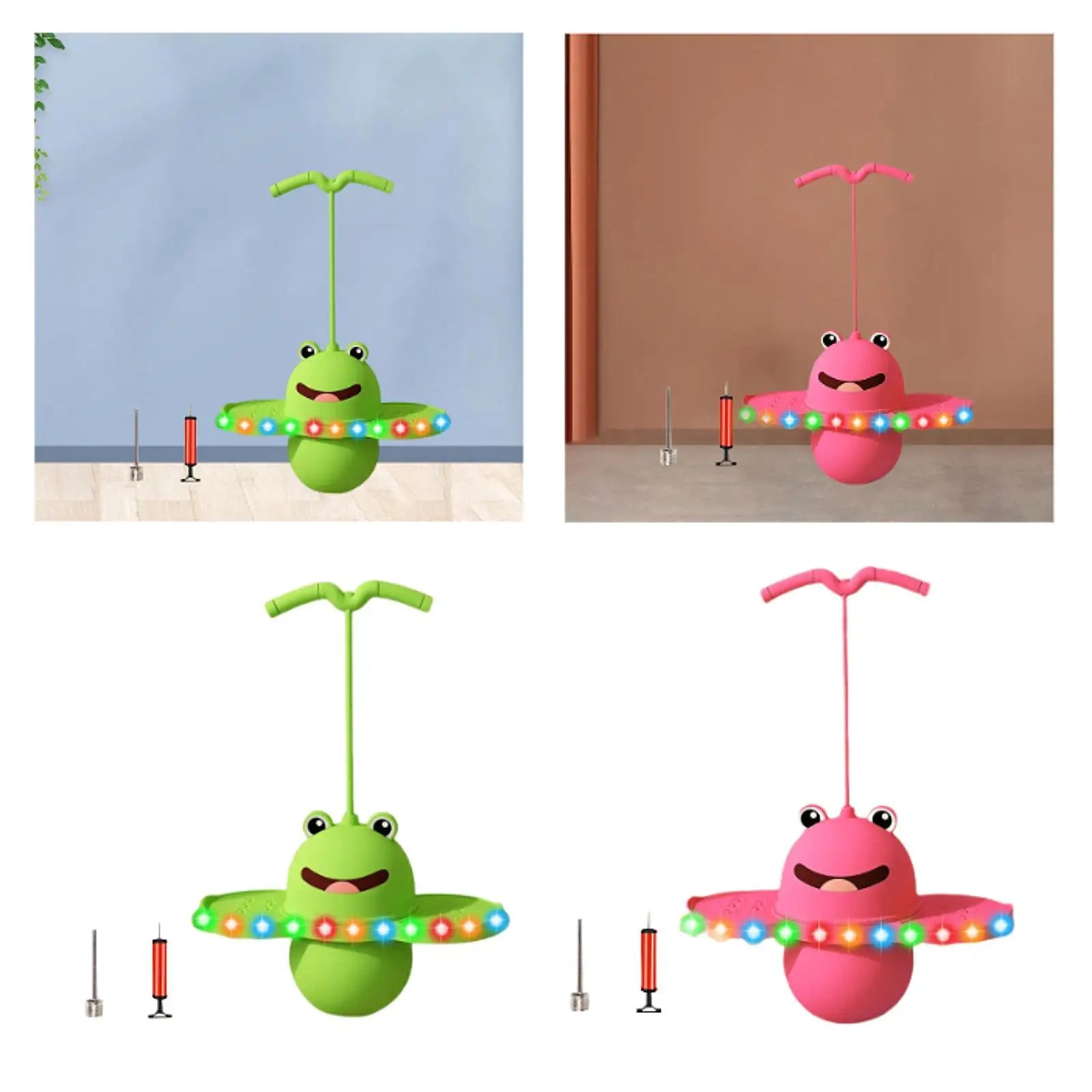 Pogo Ball Infantil com Alça Antiderrapante – Bola de Pular para Treino de Equilíbrio e Diversão ao Ar Livre