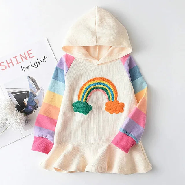 Vestido Infantil Arco-Íris – Melario
