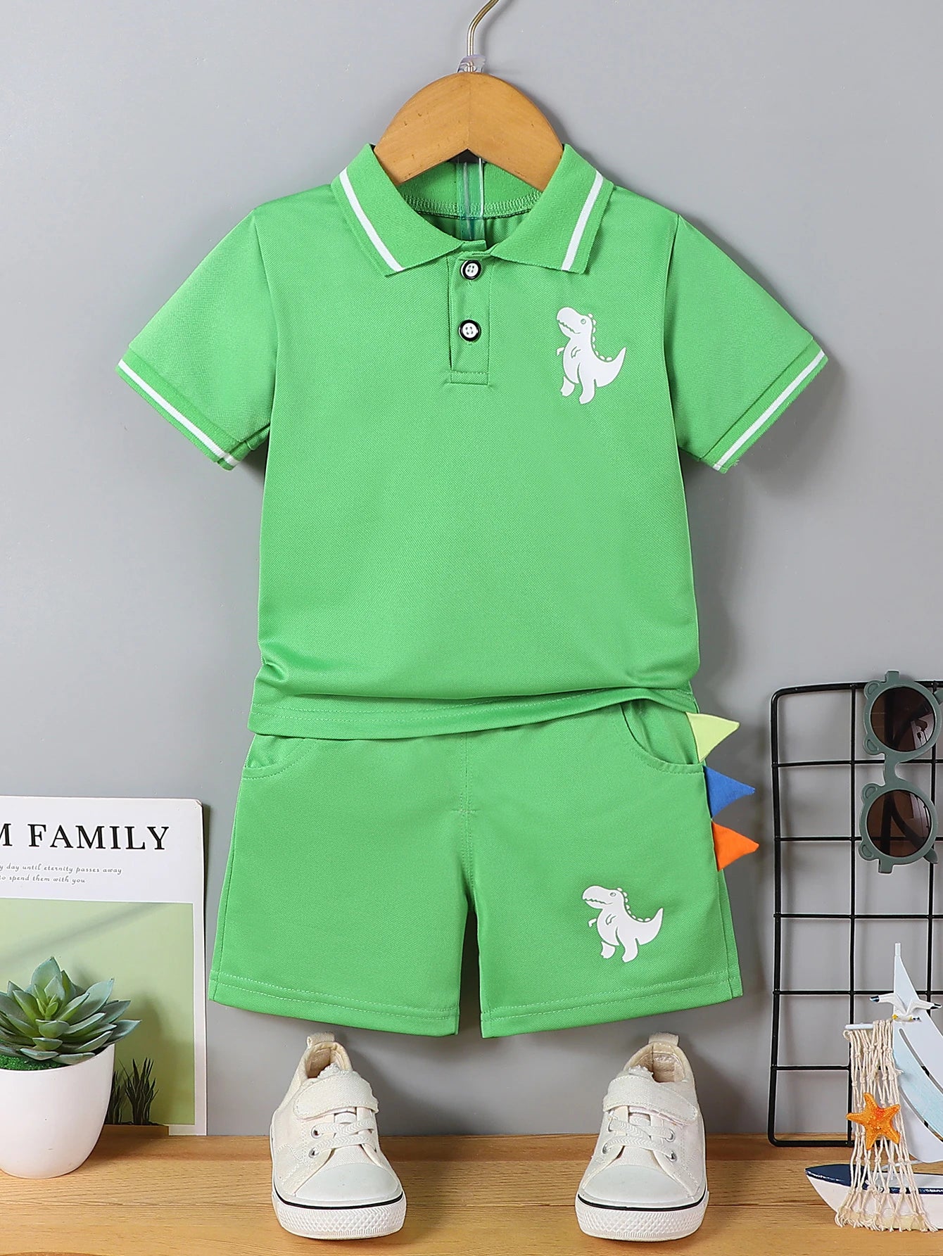 Conjunto Infantil Lucas Dino Polo