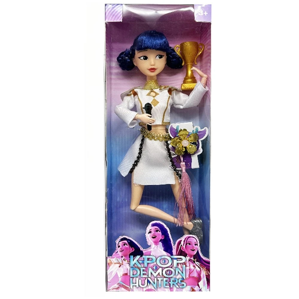 Boneca Kpop Demon Hunters 12cm – Action Figure Rumi, Mira, Zoey | Estilo Fashion, Articulada e Ideal para Coleção