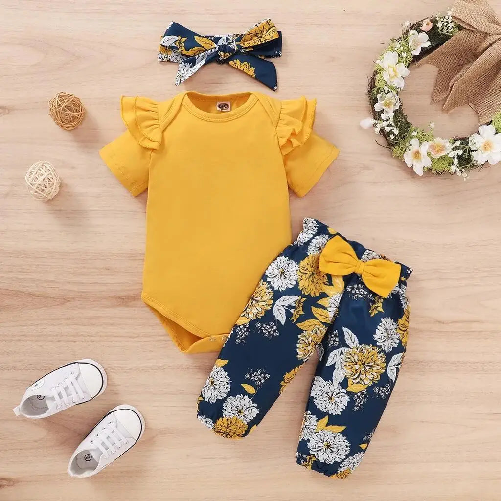 Conjunto Floral 3 Peças – Doce Início