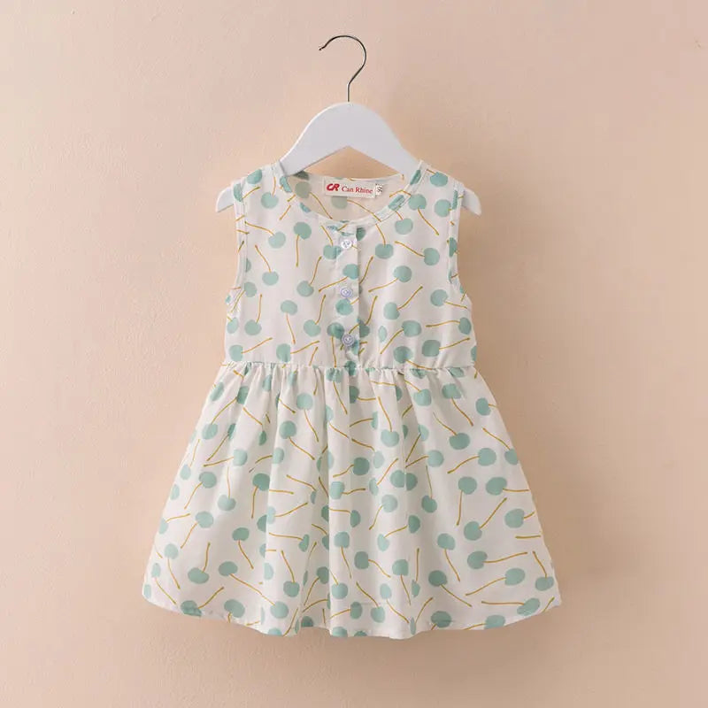Vestido Infantil de Verão em Algodão