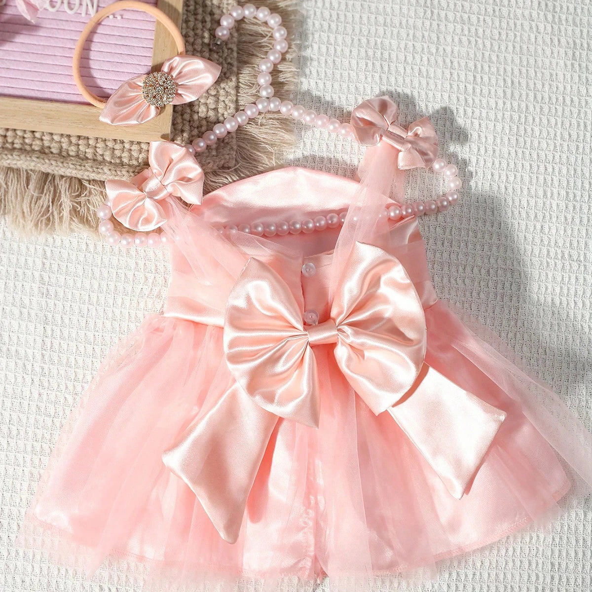 Vestido Newborn Laço Vermelho – Encanto