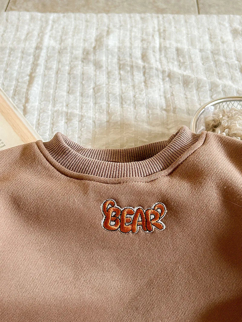 Conjunto Infantil “Mila Ursa” – Moletom Inverno 2 Peças