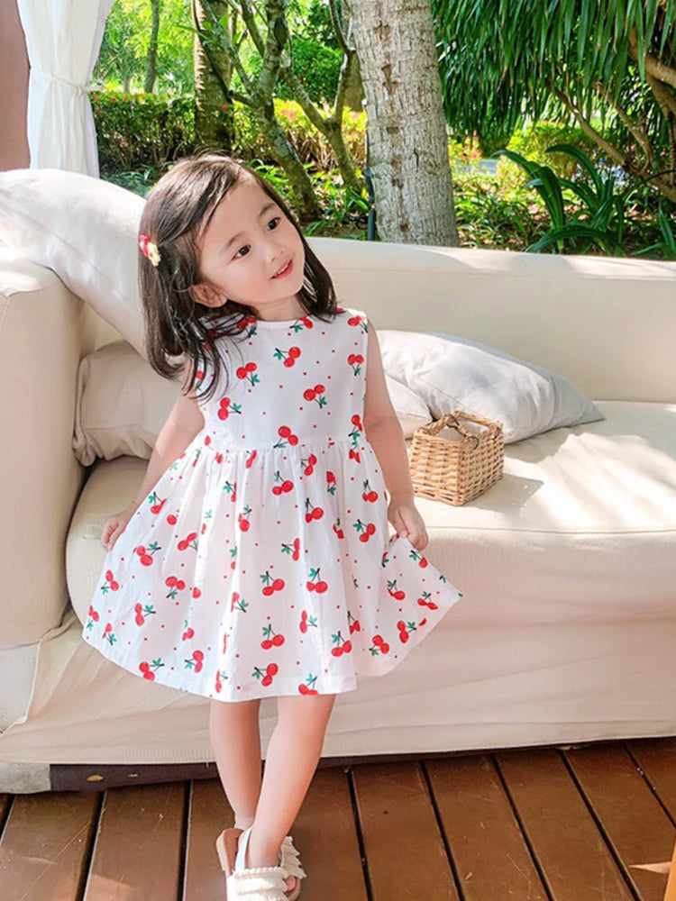 Vestido Infantil de Verão em Algodão
