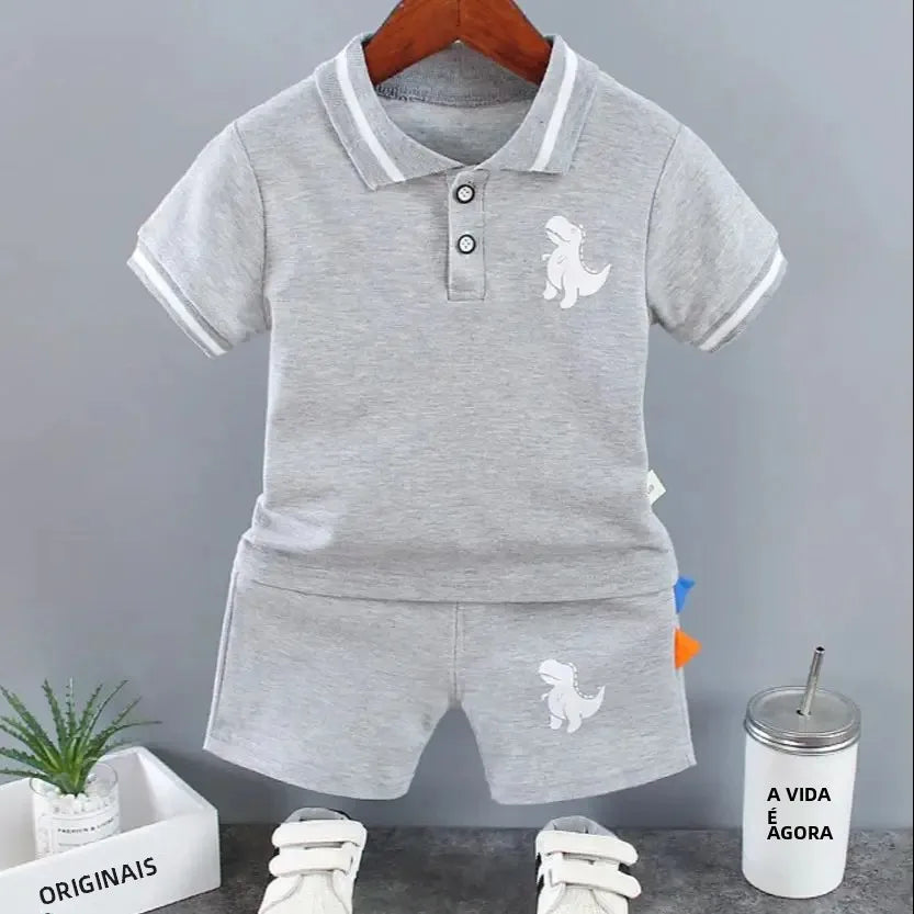 Conjunto Infantil Lucas Dino Polo