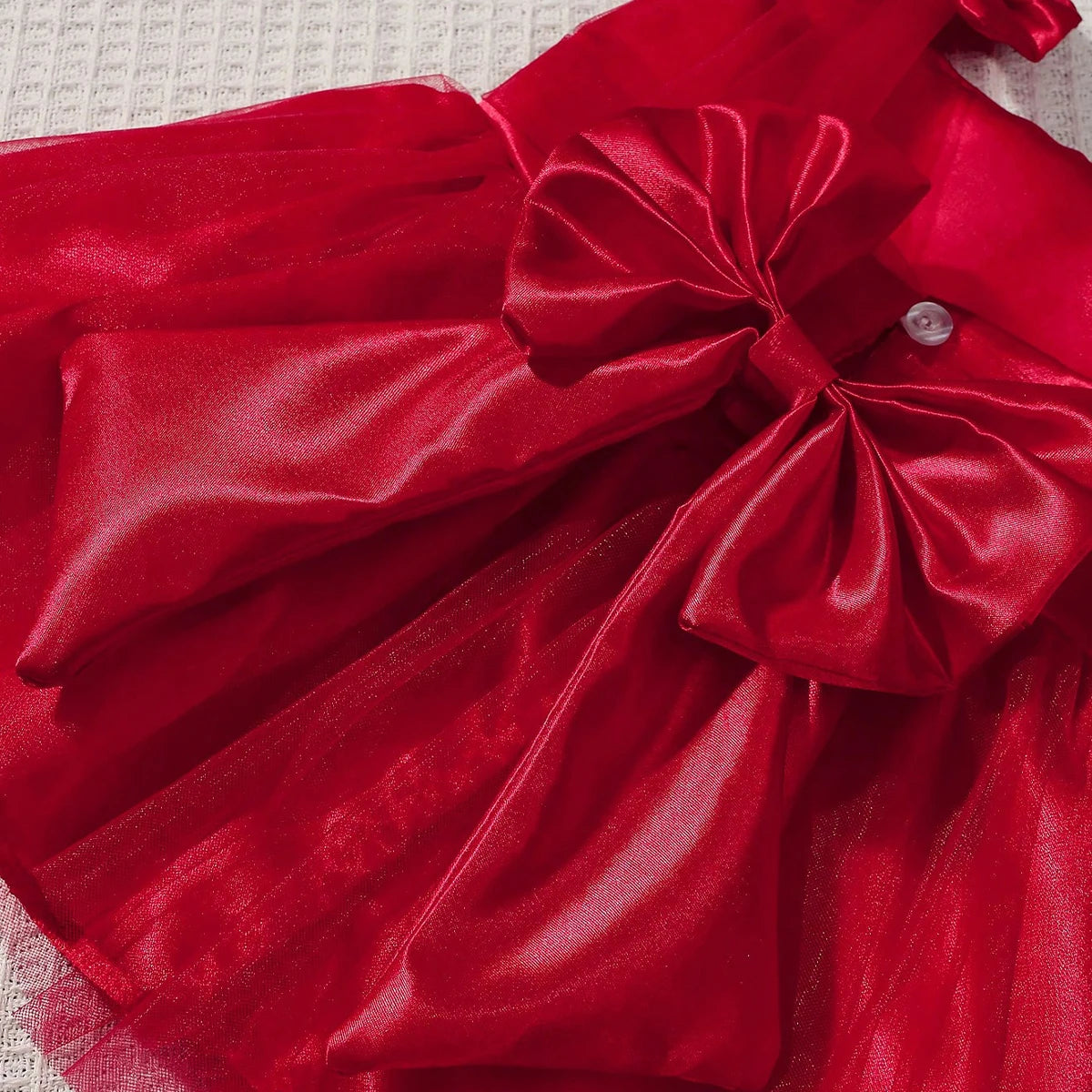 Vestido Newborn Laço Vermelho – Encanto