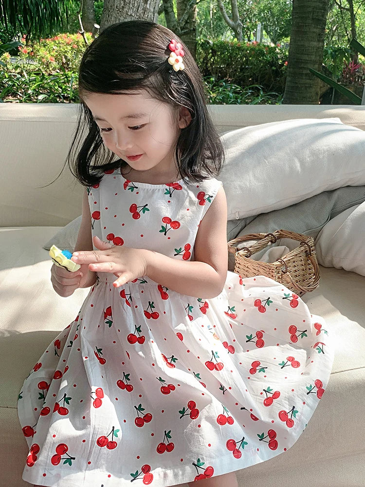 Vestido Infantil de Verão em Algodão