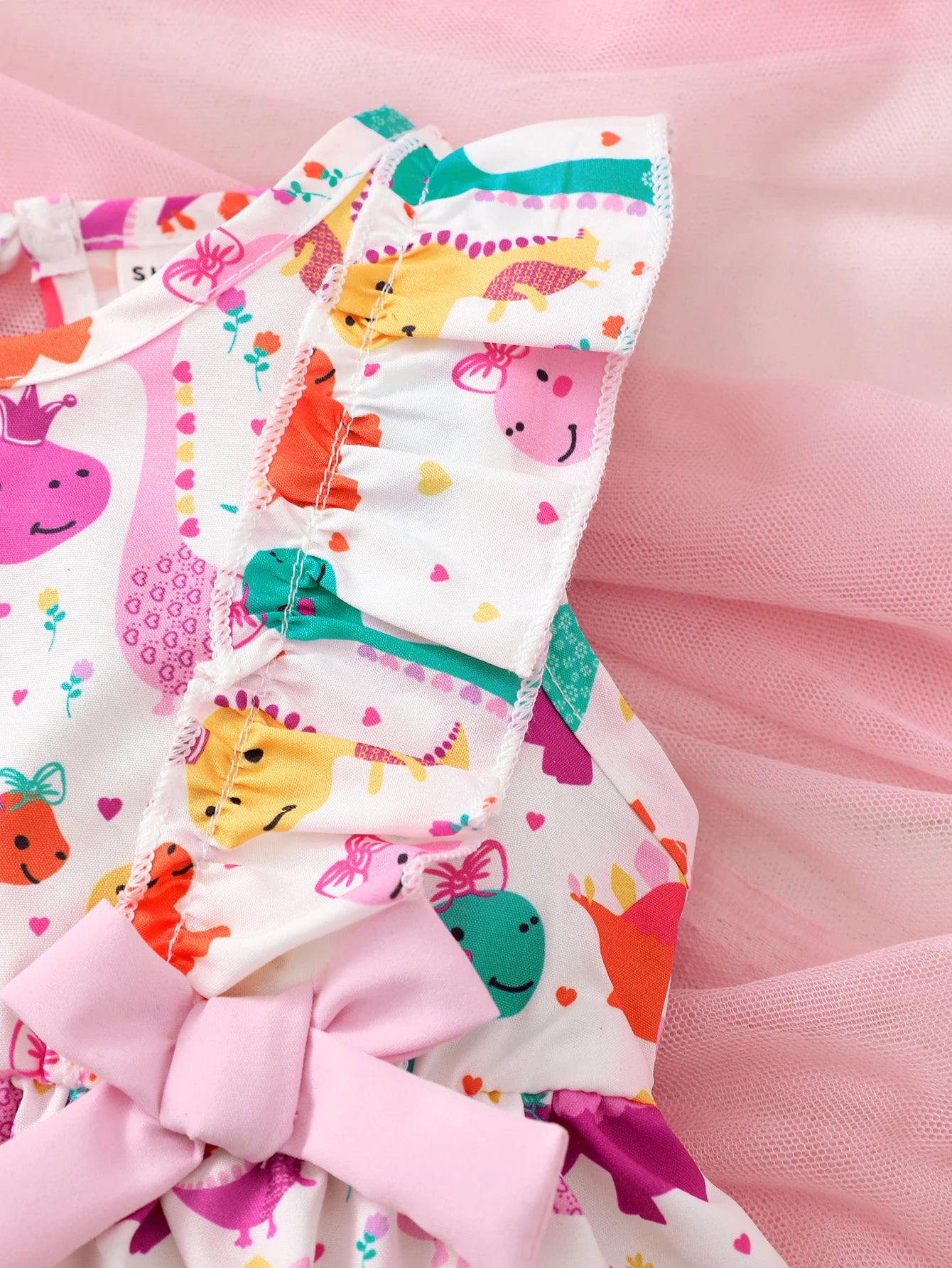 Vestido Infantil “Dino Divertido” – Sem Manga