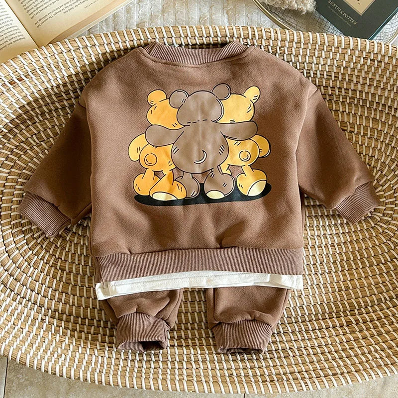 Conjunto Infantil “Mila Ursa” – Moletom Inverno 2 Peças