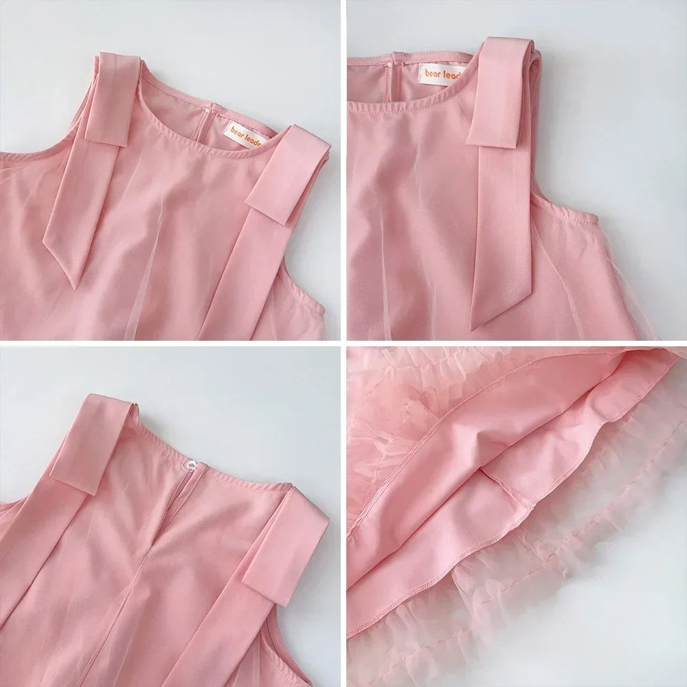 Vestido Princesa Rosa Sem Mangas