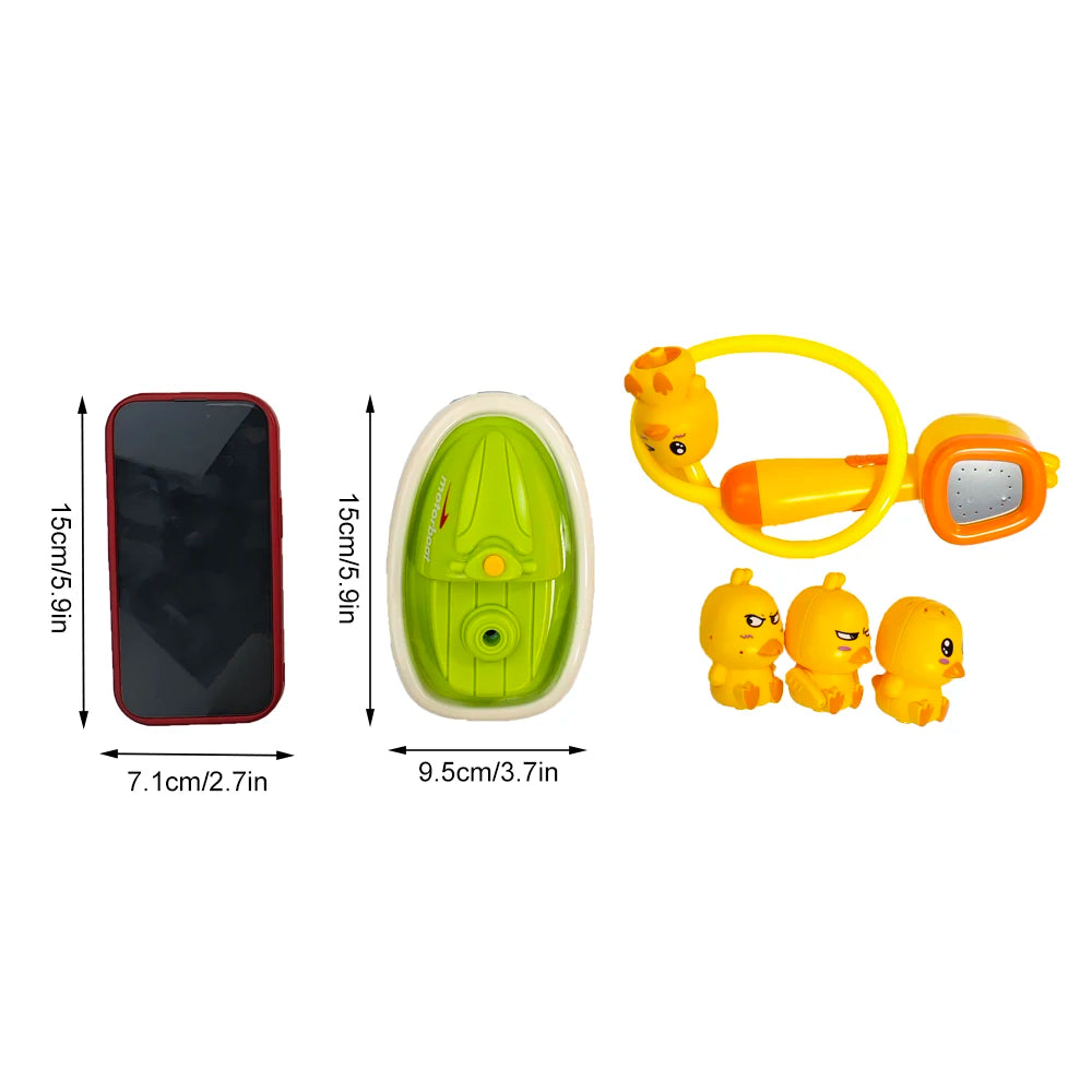 Chuveirinho de Banho Pato Amarelo – Brinquedo Infantil com Jato de Água para Bebês e Crianças