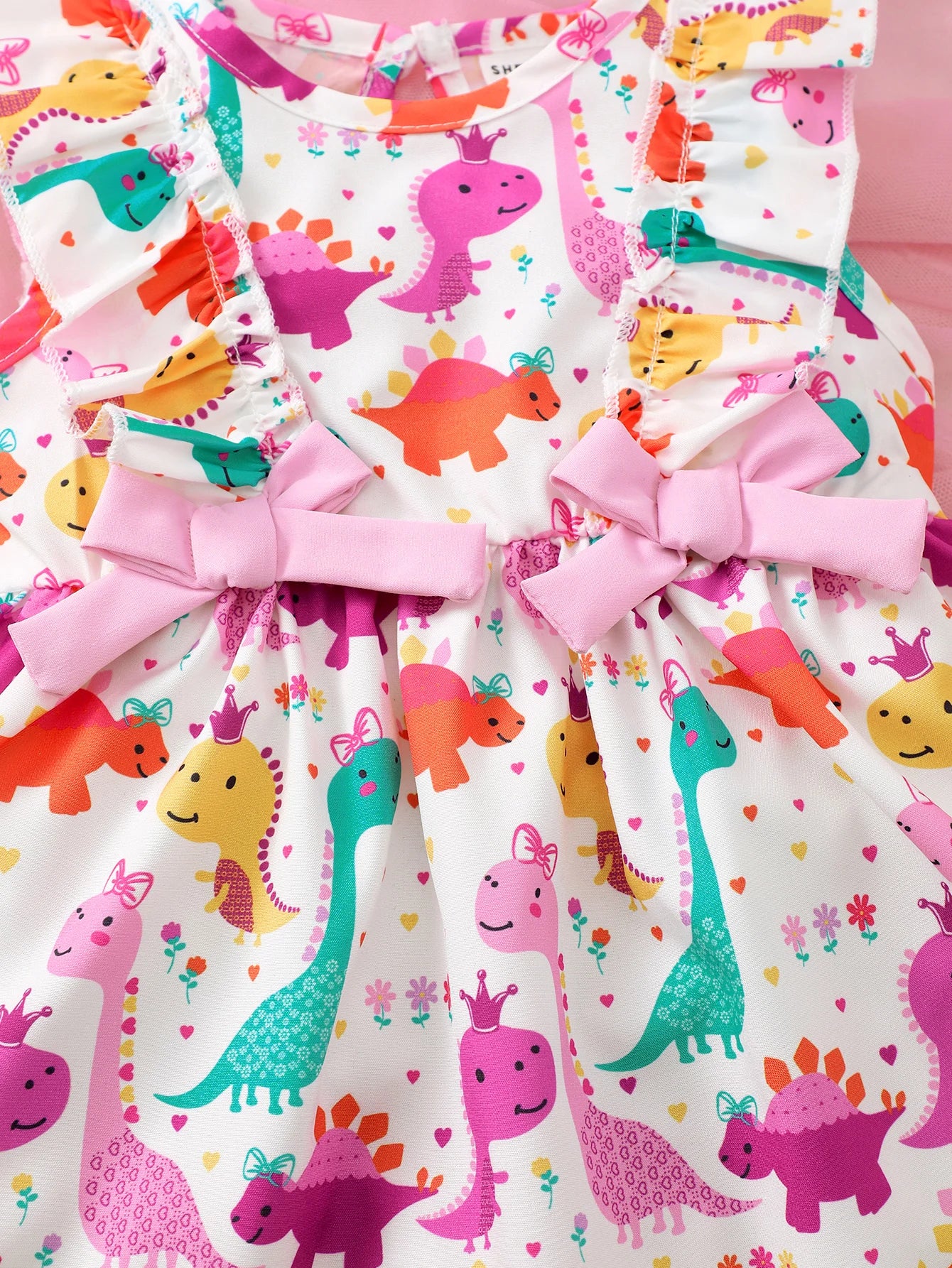 Vestido Infantil “Dino Divertido” – Sem Manga