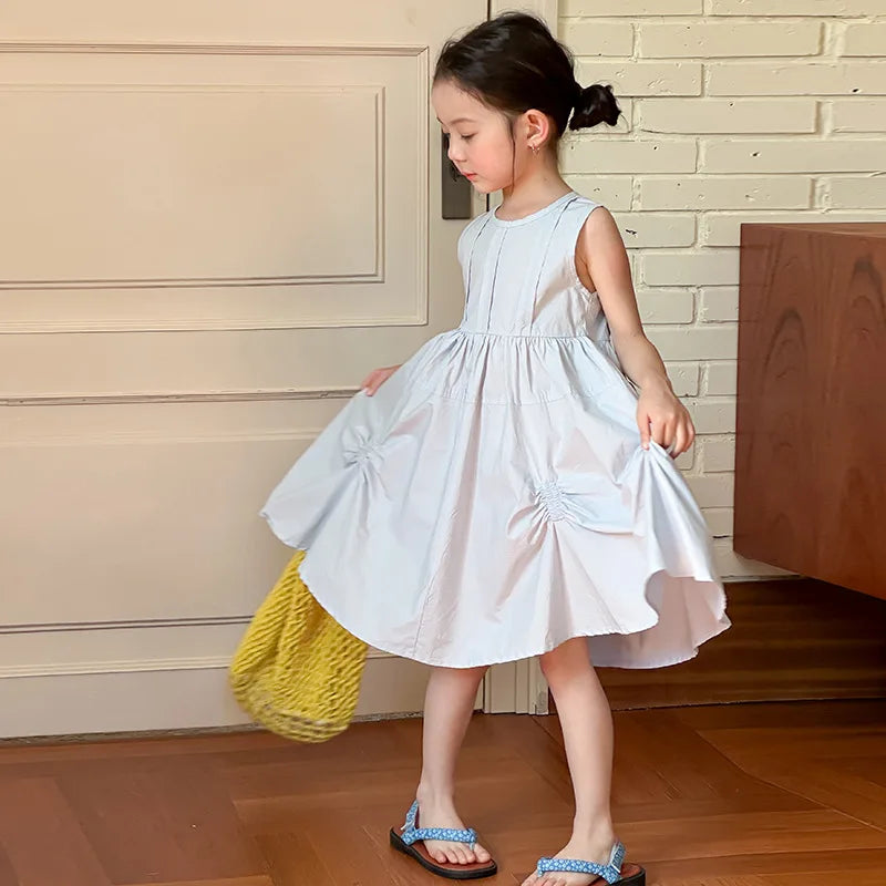 Vestido Infantil de Verão Estilo Princesa