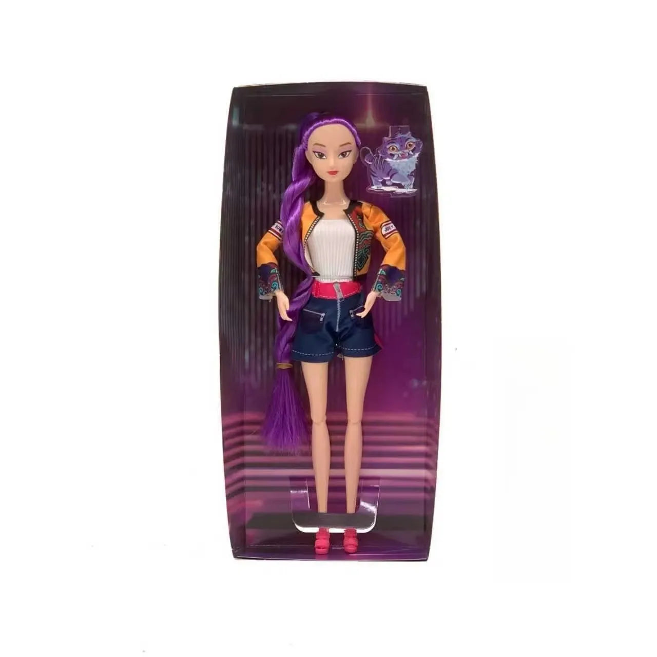 Boneca Kpop Demon Hunters 12cm – Action Figure Rumi, Mira, Zoey | Estilo Fashion, Articulada e Ideal para Coleção