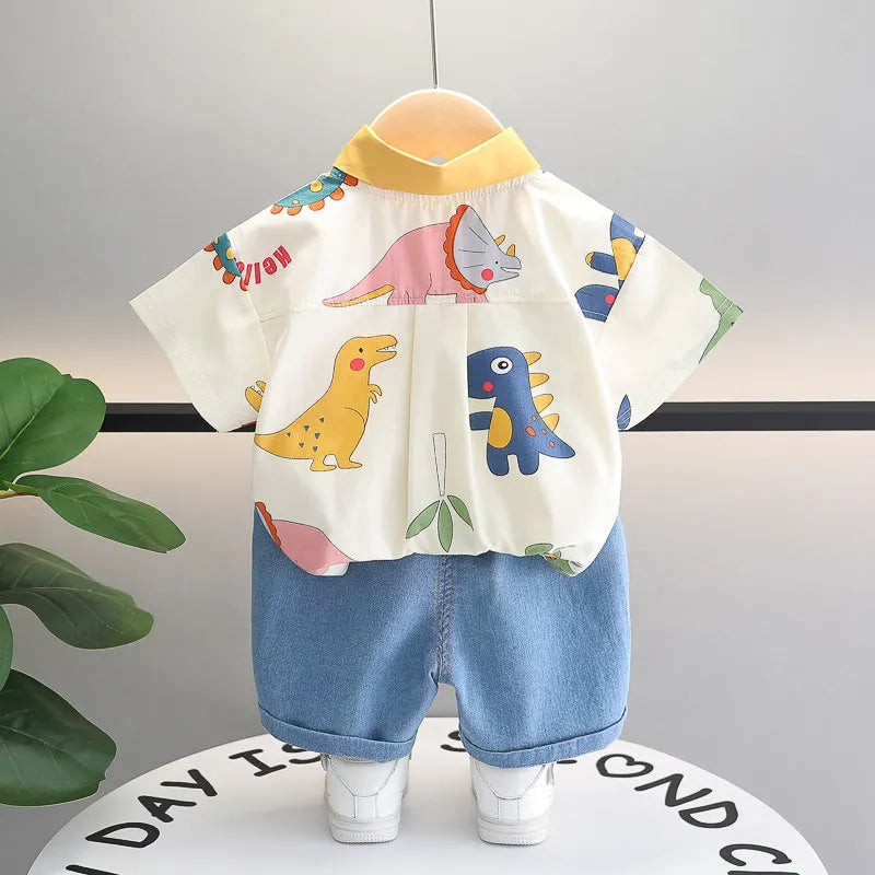 Conjunto Infantil Verão Dino Pop – 2 Peças