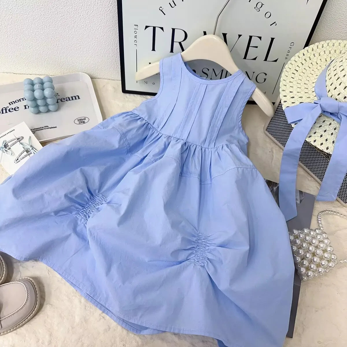 Vestido Infantil de Verão Estilo Princesa