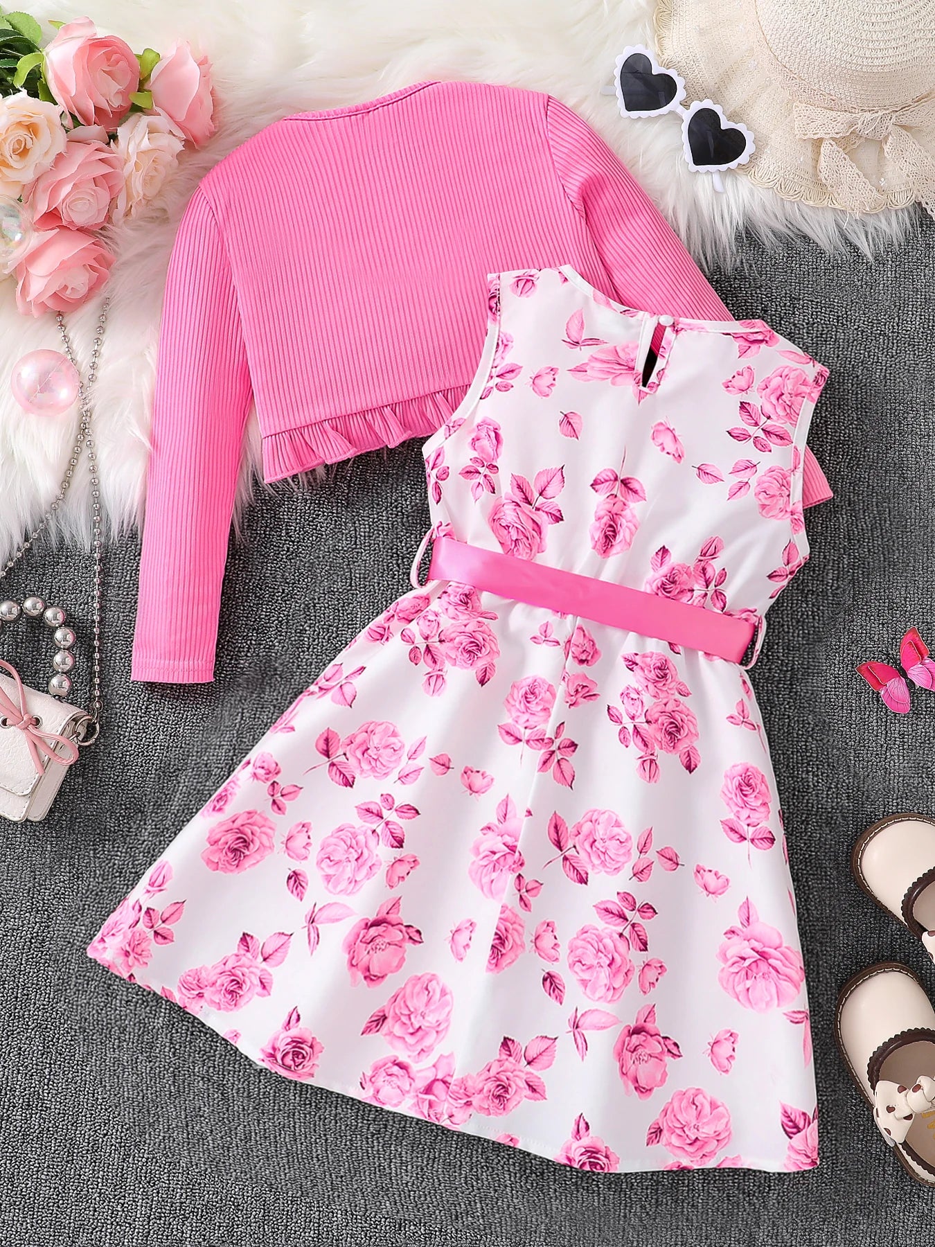 Conjunto Floral Outono – Rosé