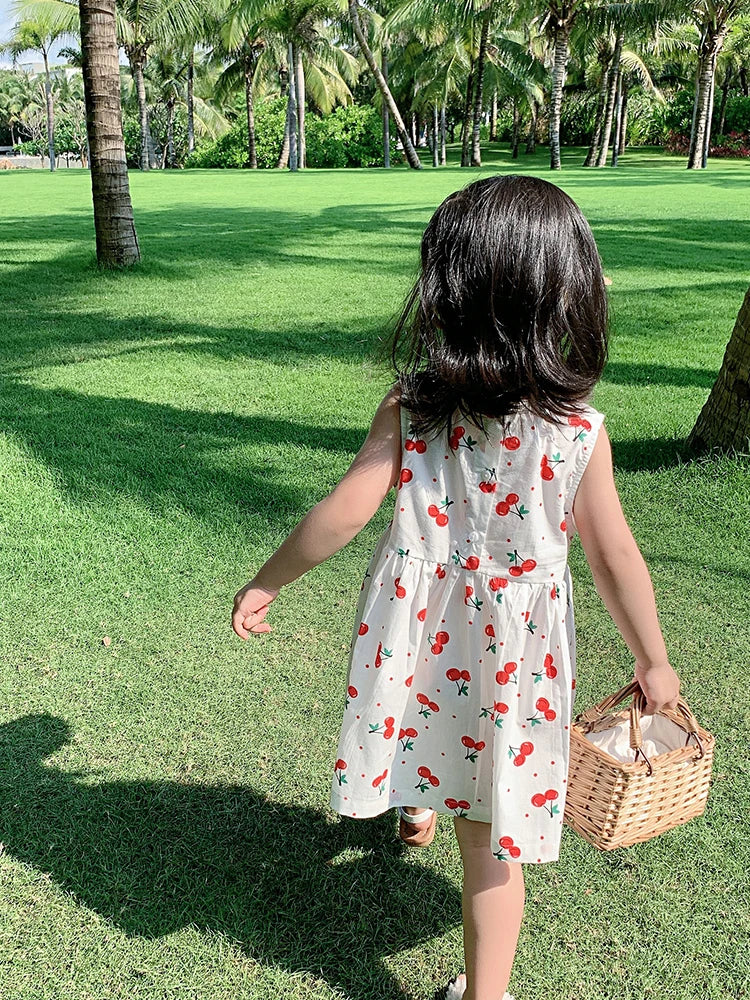 Vestido Infantil de Verão em Algodão
