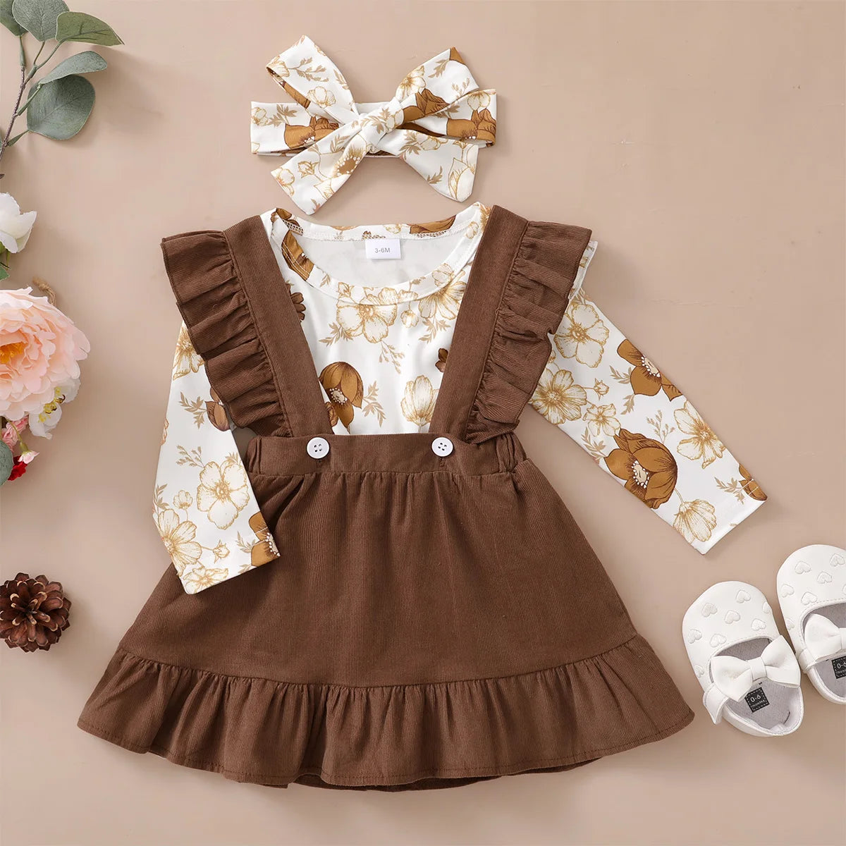 Conjunto Floral Suspensório – Encanto