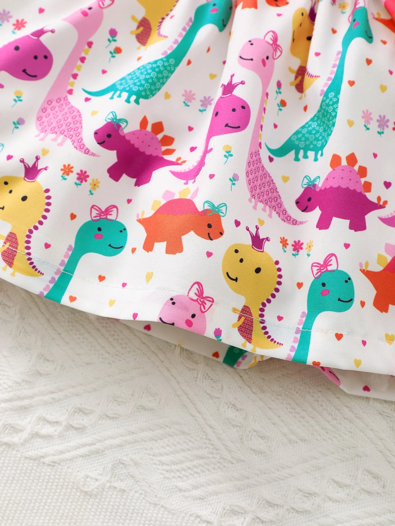 Vestido Infantil “Dino Divertido” – Sem Manga