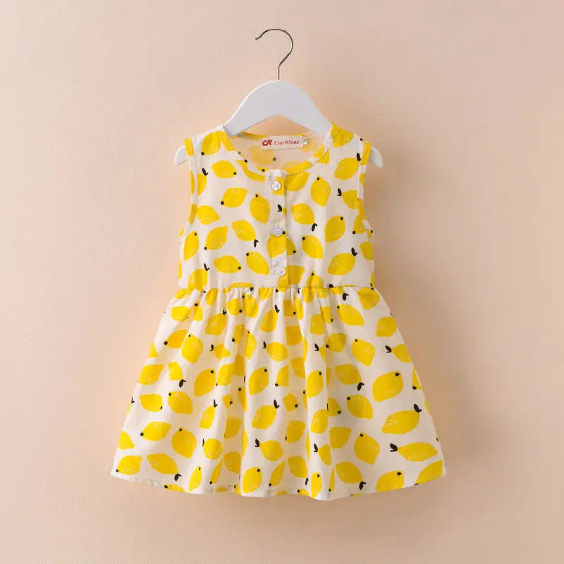 Vestido Infantil de Verão em Algodão