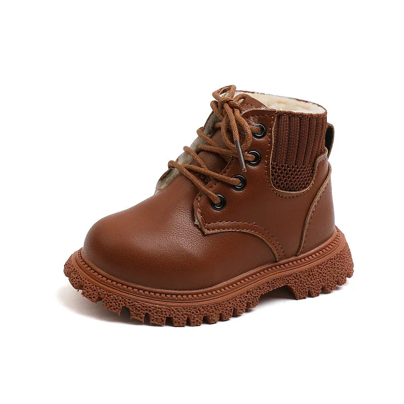 Botas Chelsea Infantis em Couro