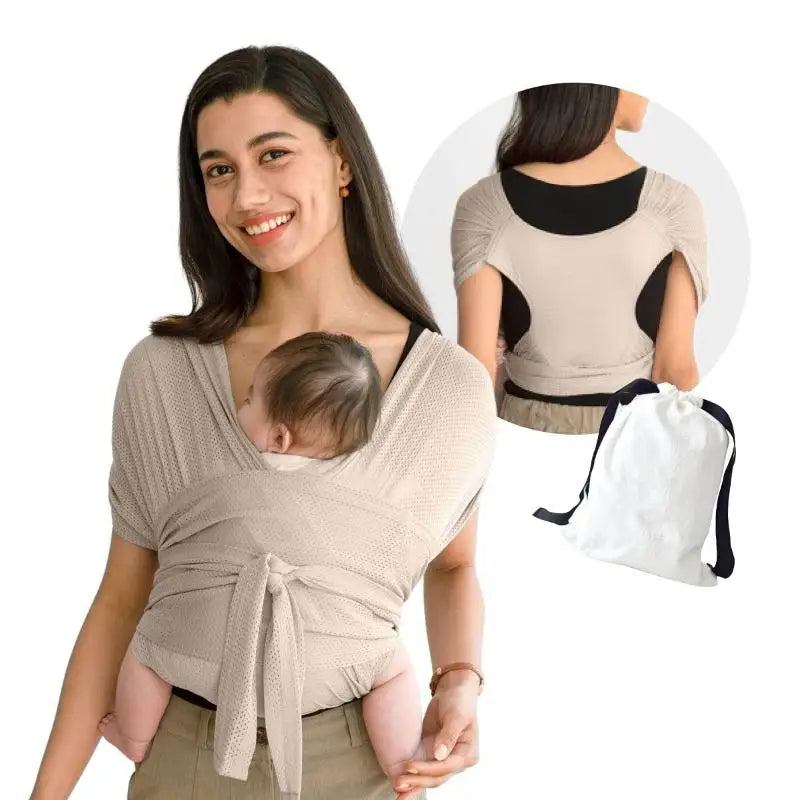 Canguru Sling Ajustável para Bebês – Suporte Respirável e Confortável para Recém-Nascidos