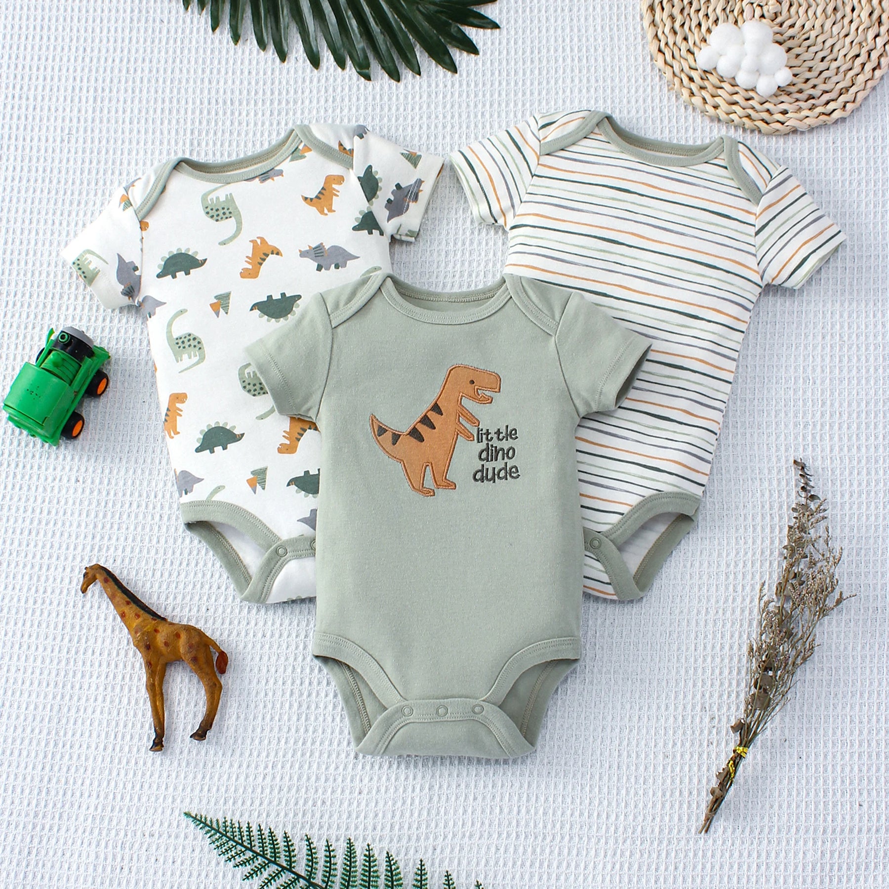 Conjunto 3 Peças Bebê – Dino Fun