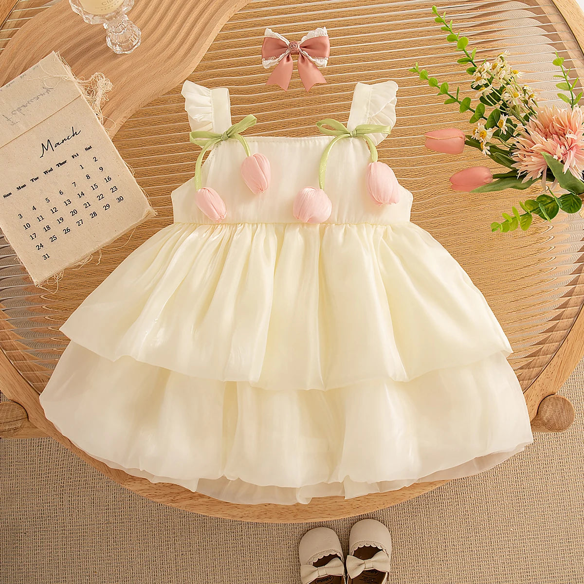 Vestido Bebê Princesa Chiffon – Lara