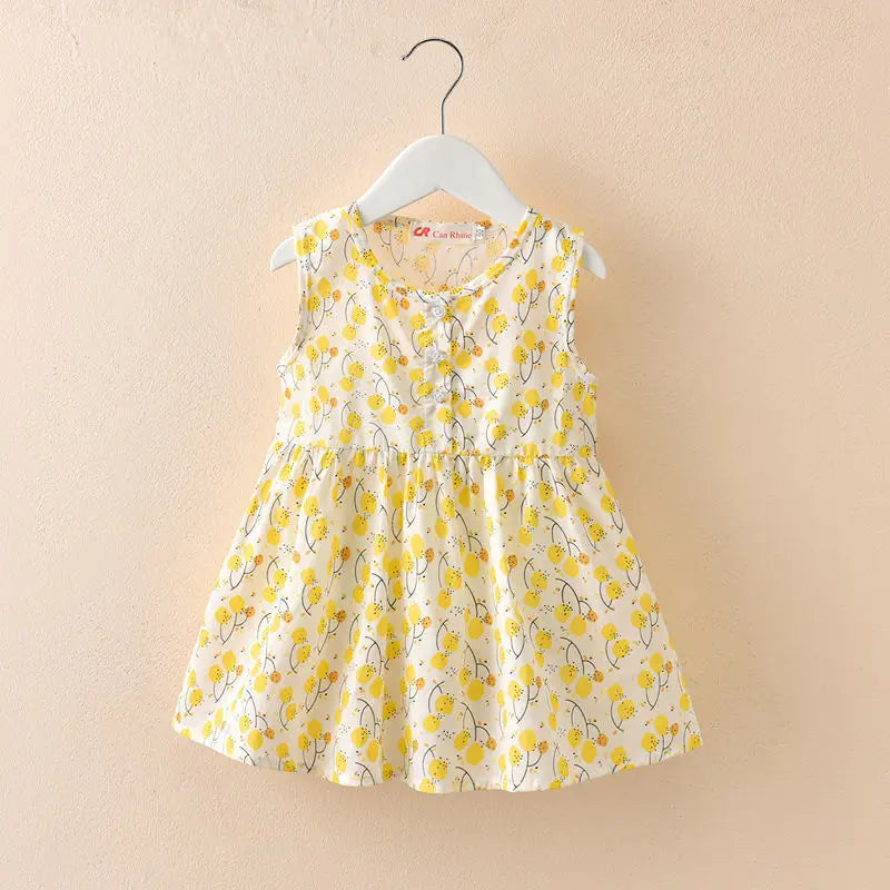Vestido Infantil de Verão em Algodão
