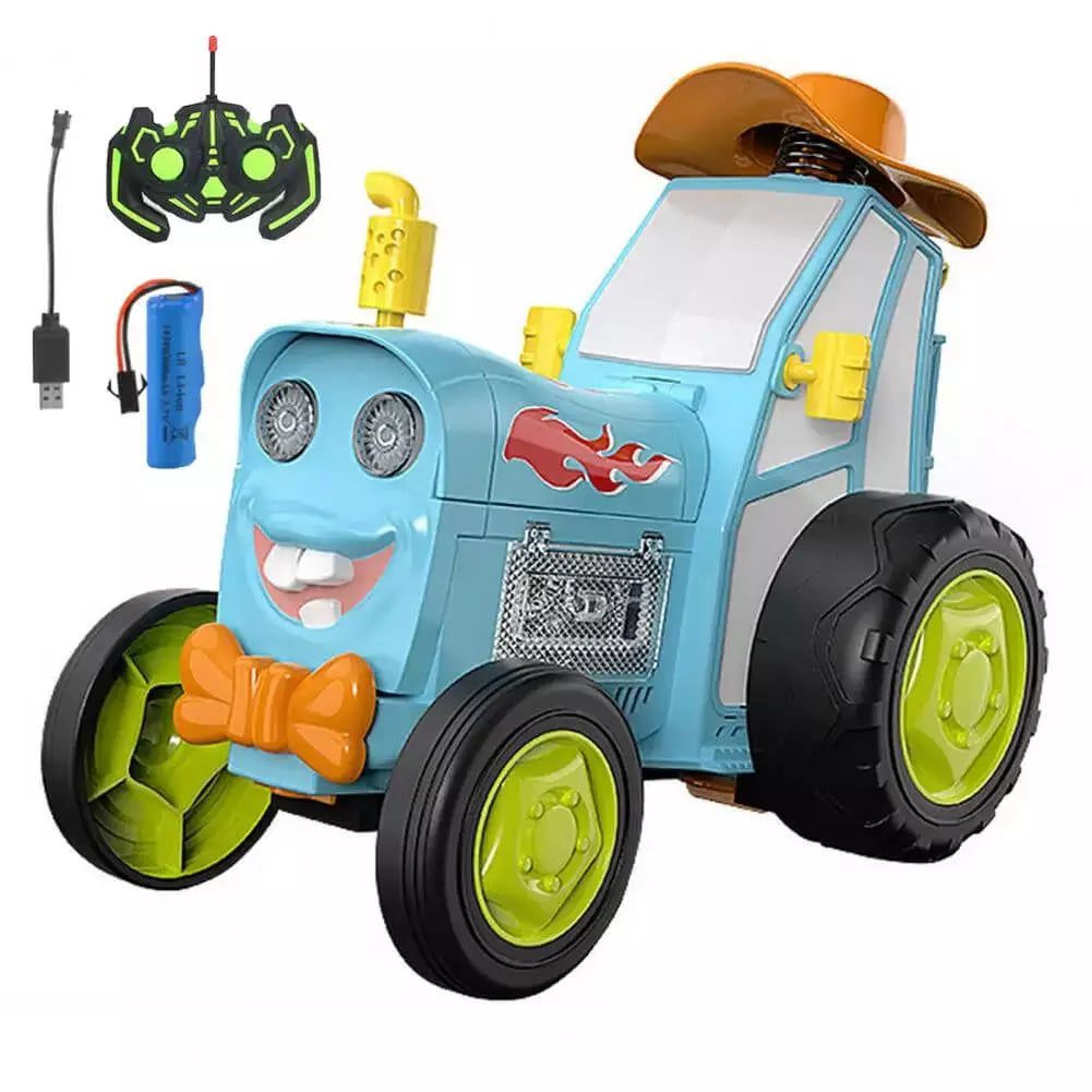 Carro de Acrobacias RC com Luzes e Música