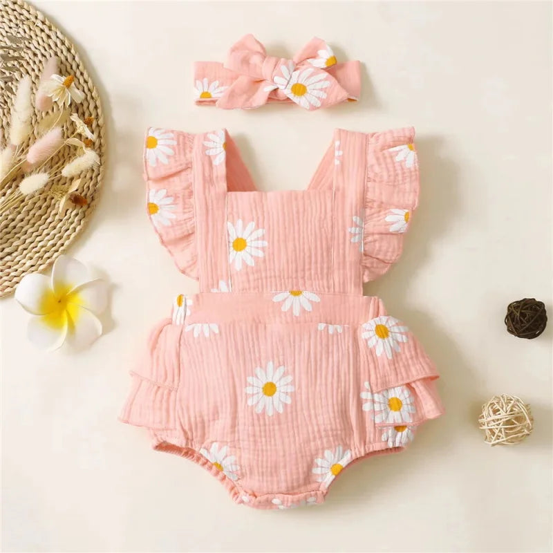 Macacão Romper Infantil Margarida