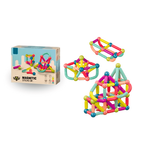 Conjunto de Bolas e Hastes Magnéticas