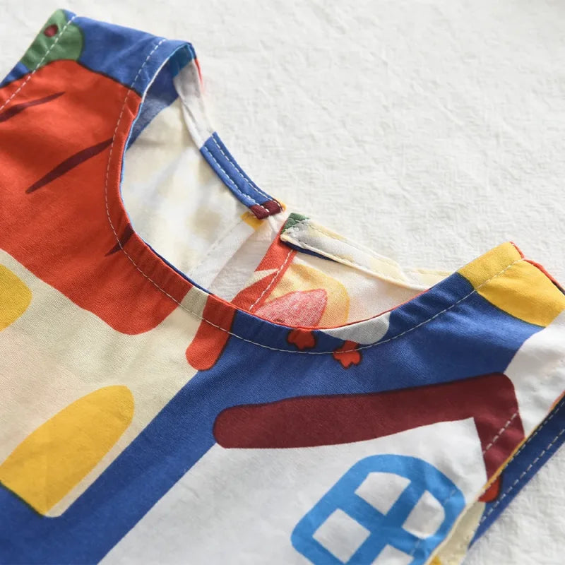 Vestido Infantil Feminino Aurora Estampado