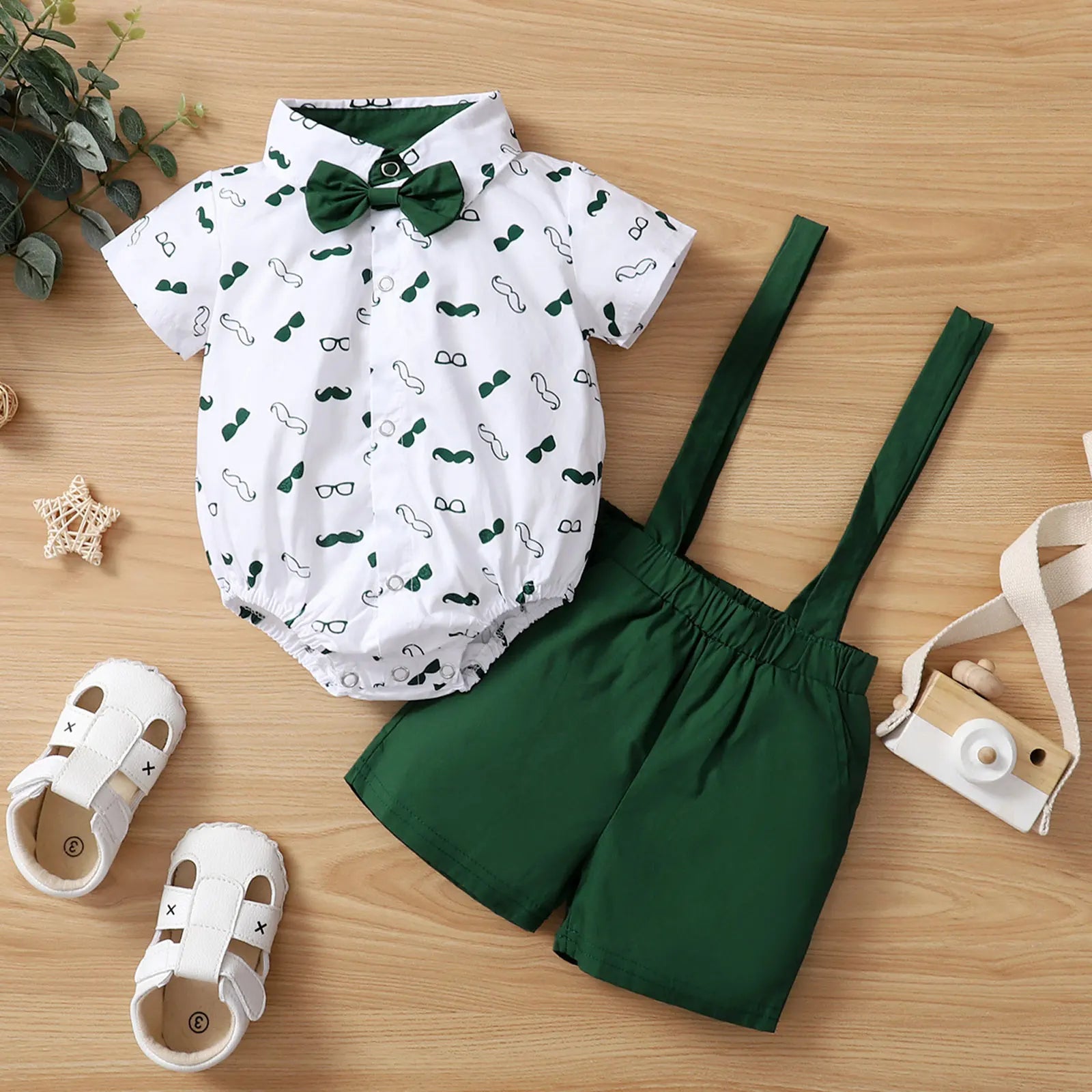 Conjunto Bebê Menino Suspensório – Gentleman