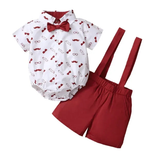 Conjunto Bebê Menino Suspensório – Gentleman