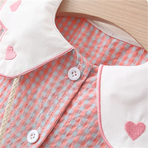 Vestido Infantil Xadrez com Mochilinha – Olivia