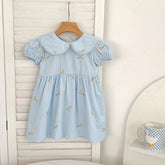 Vestido Princesa Infantil com Flores Bordadas