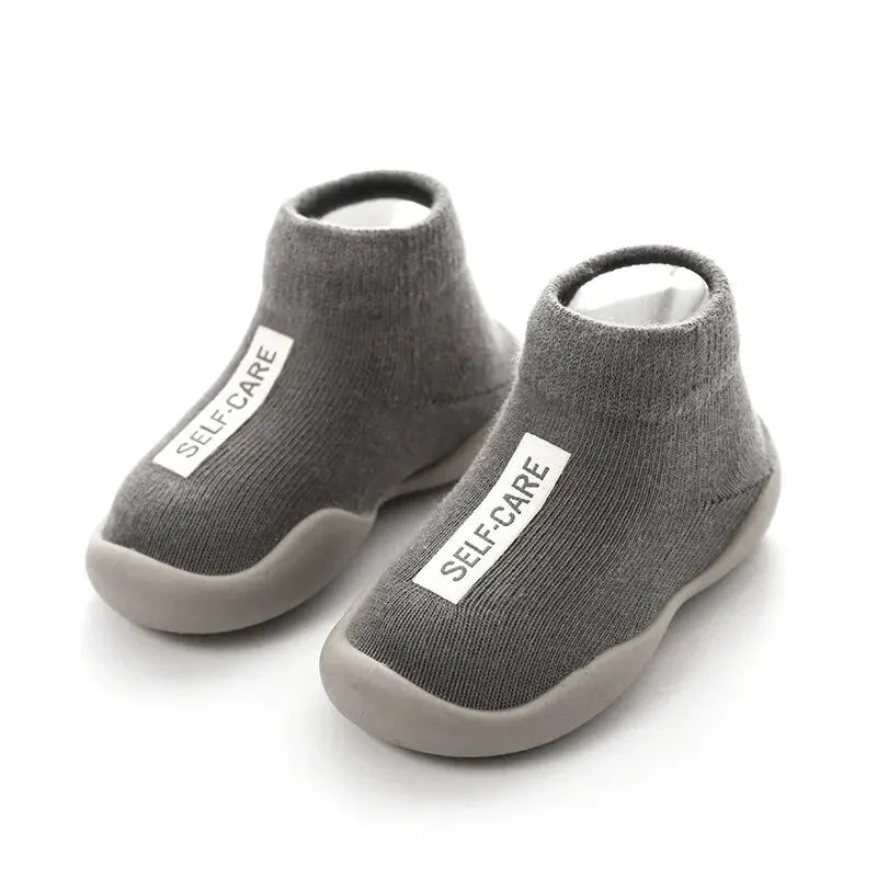 Meias-Calçados para Bebês – Botinhas Tricotadas com Solado de Borracha Macia para Meninos e Meninas
