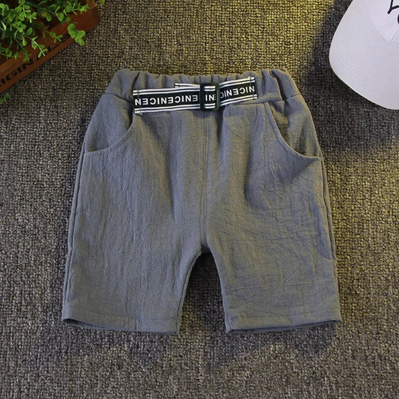 Conjunto Infantil Verão Camiseta Listrada + Shorts 2 Peças