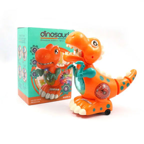 Dinossauro Musical Interativo com Luzes e Movimento – Brinquedo Sensorial Infantil para Engatinhar e Aprender